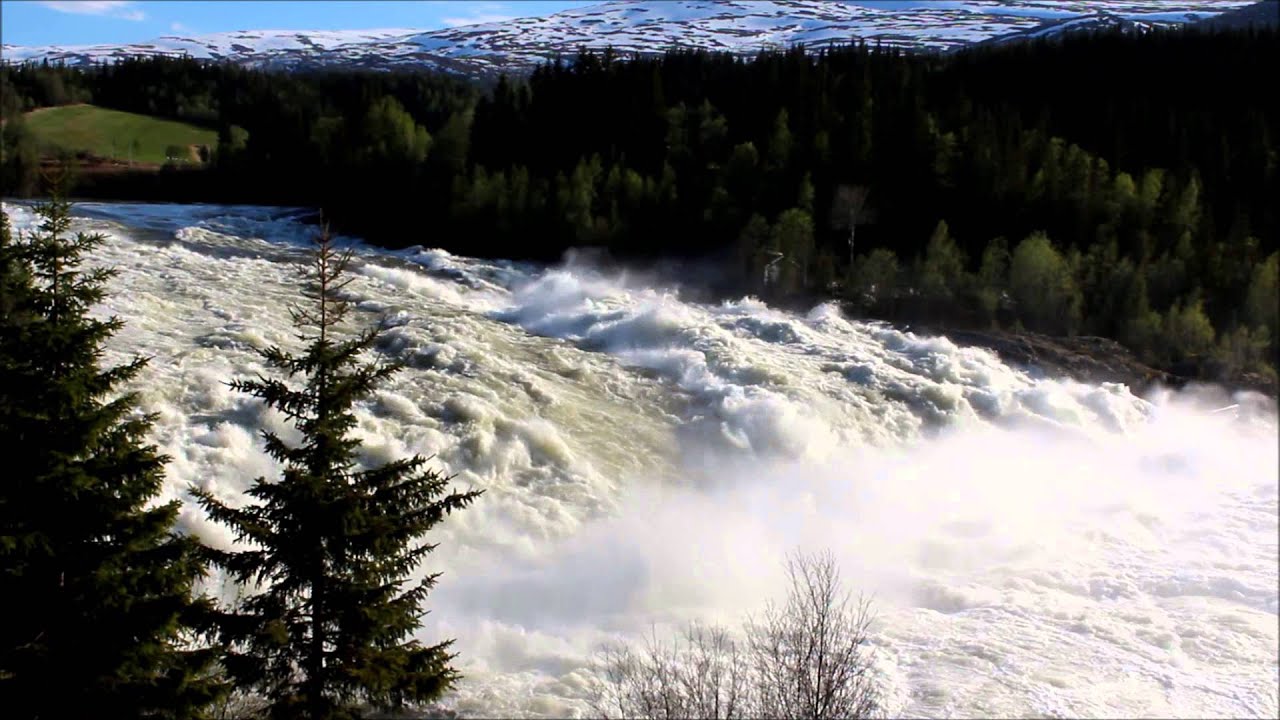 Laksforsen falls on the 22nd of May 2013