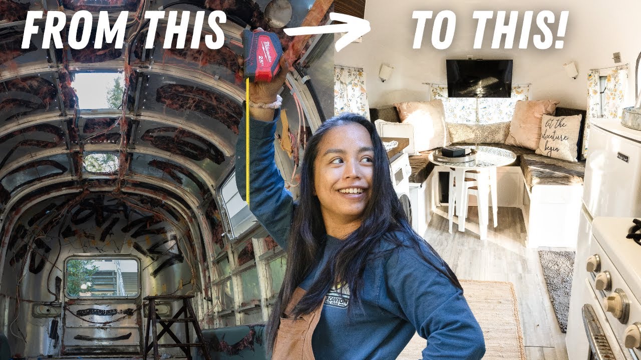MOCKING THE LAYOUT for our Airstream Renovation & bonus tour! (Ep.2)