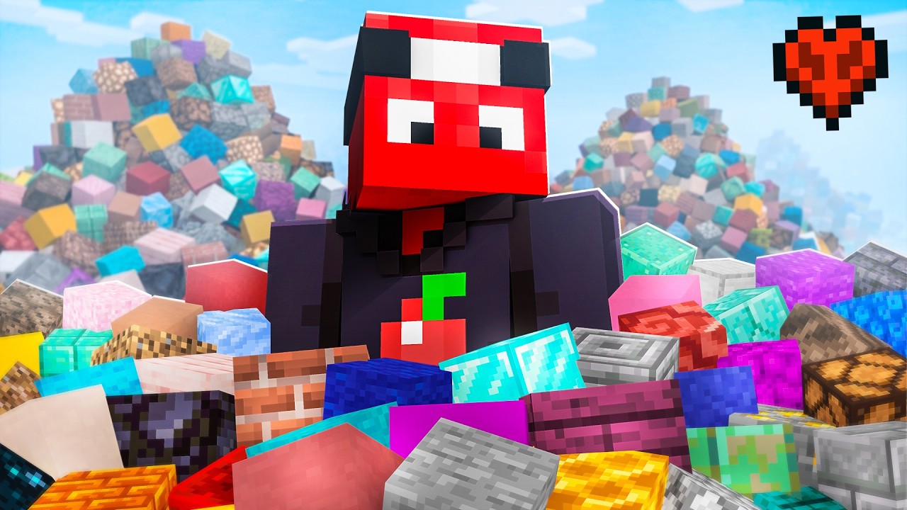 Zebrałem WSZYSTKIE BLOKI w Minecraft Hardcore!