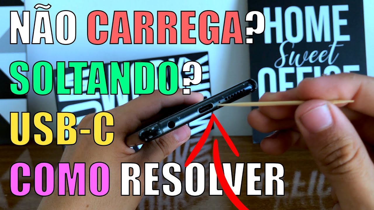 Dica USB-C não carrega direito, fica soltando, não entra no modo turbo e etc...