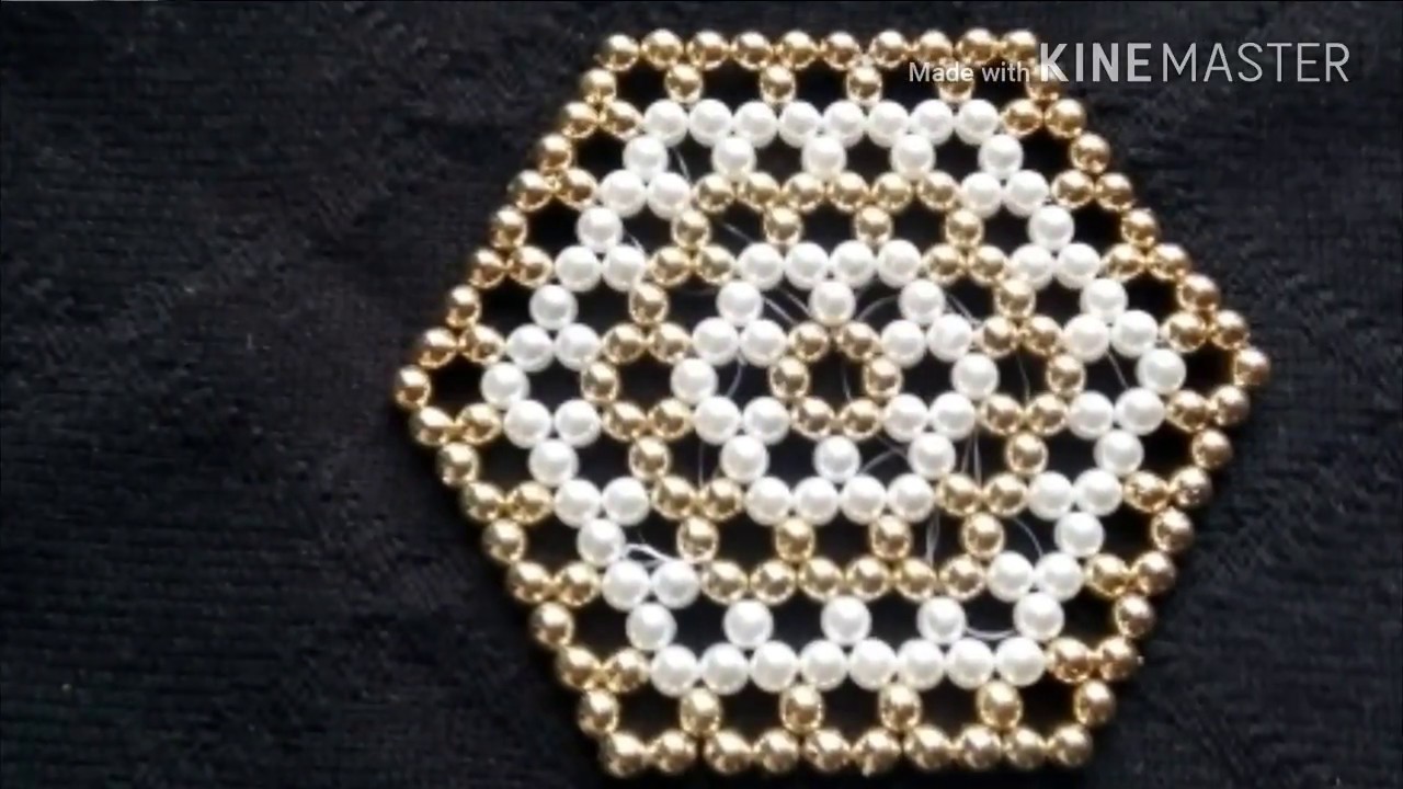 Pearl Coaster || step by step tutorial || Beautiful Beaded Coster || Easy Home Decor #craft #diy