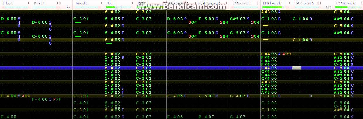FamiTracker - Space Harrier Master System BIOS (VRC7+2A03) (+0cc download available)