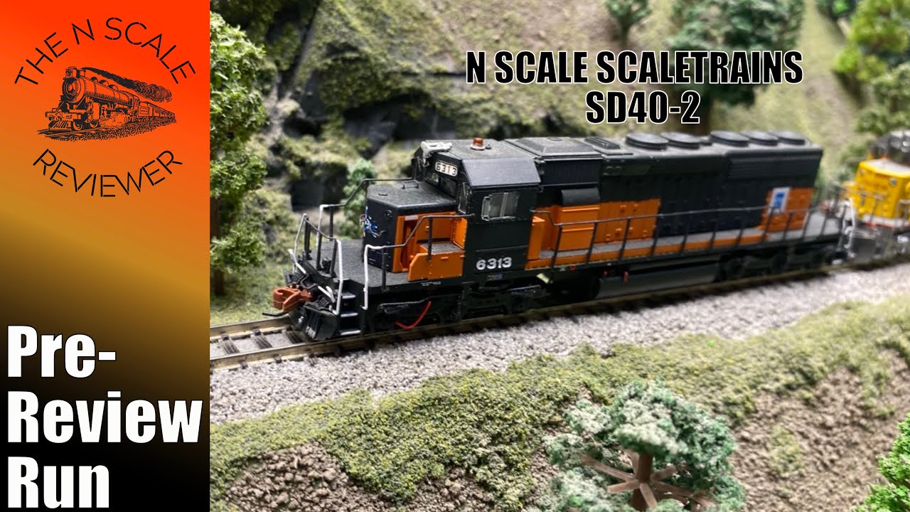 SCALETRAINS N Scale SD40-2 Pre-Review Run