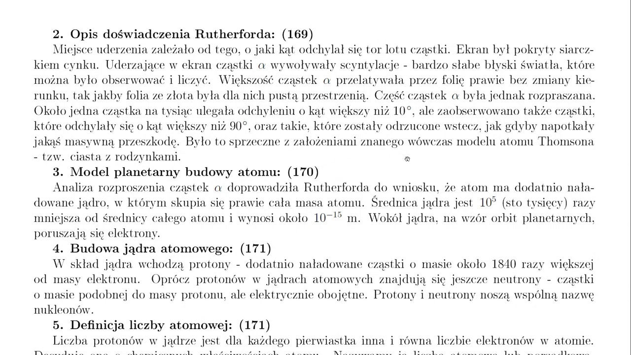 sf 04 03 doswiadczenie rutherforda budowa jadra atomowego