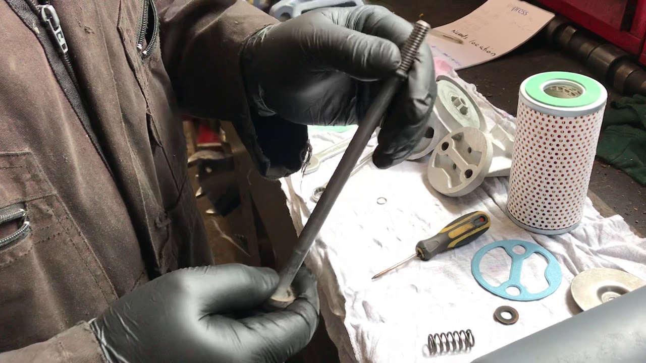 Assembly of Leyland hydraulic filter housing
