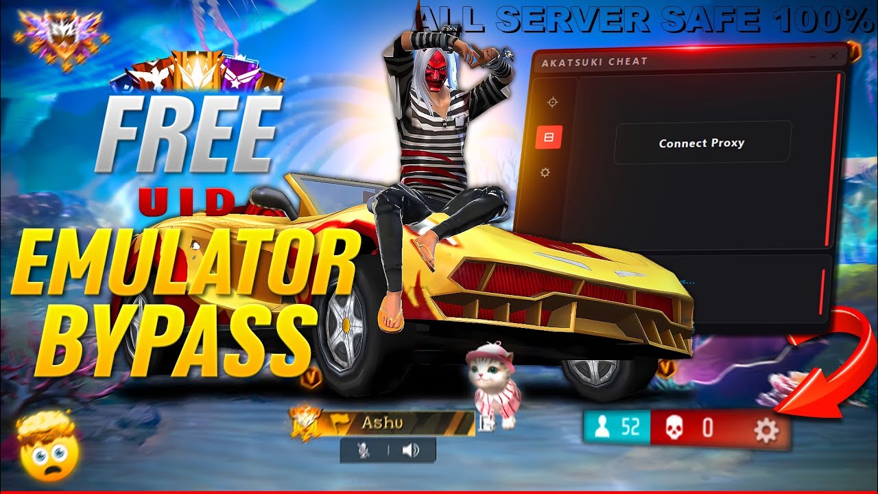 FREE UID BYPASS+PC PANEL OB53 MAIN ID SAFE 💯 AIMBOT+SNIPER SCOPE✅ #freefire   #bypassfreefire #panel