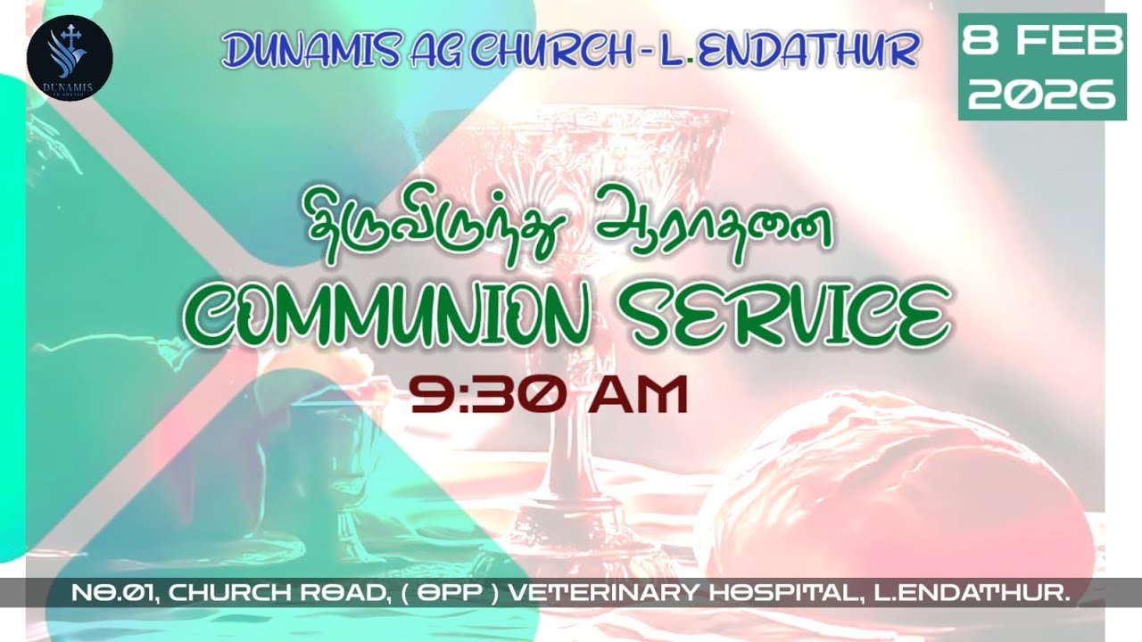 🔴LIVE | SUNDAY SERVICE Live streaming of AG CHURCH L.ENDATHUR