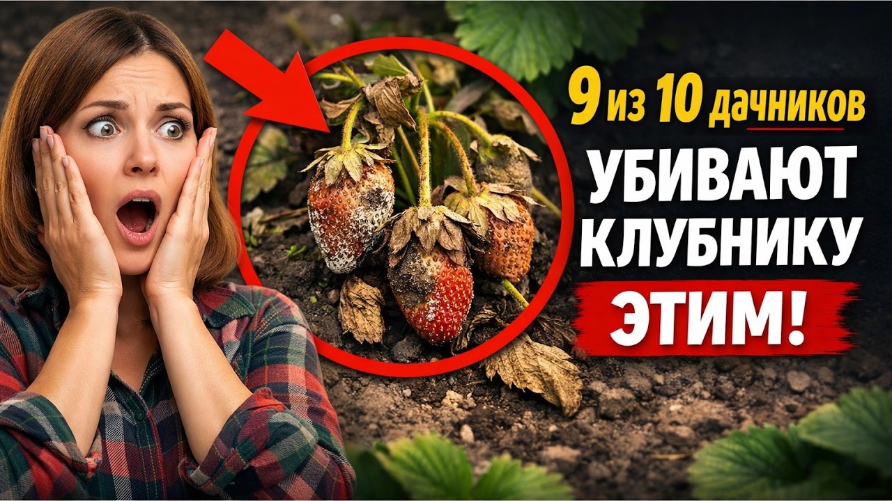 9 из 10 дачников УБИВАЮТ клубнику ЭТИМ! 5 роковых ошибок, которые лишат вас урожая