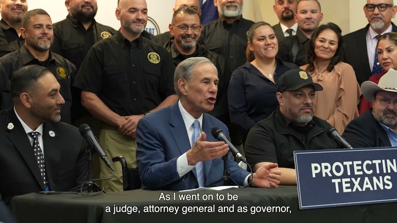 Governor Abbot in El Paso with Border & Law Enforcement