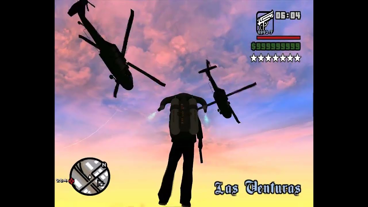 GTA SA Extreme Wanted Level 7star