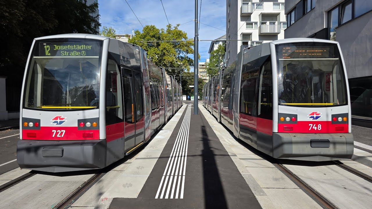 Straßenbahnlinie 12 Wien: Josefstädter Straße - Hillerstraße | Komplette Strecke 