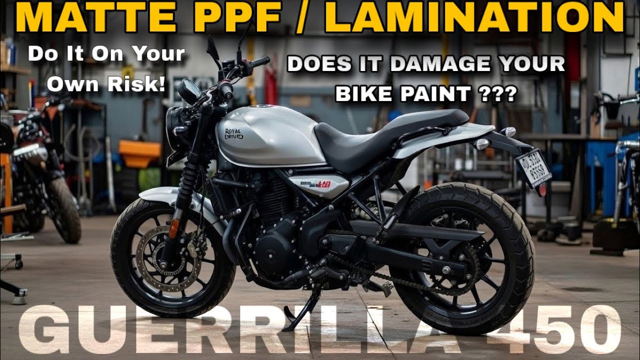 IS MATTE LAMINATION GOOD FOR ROYAL ENFIELD  | GUERRILLA 450 2026 MODIFICATION