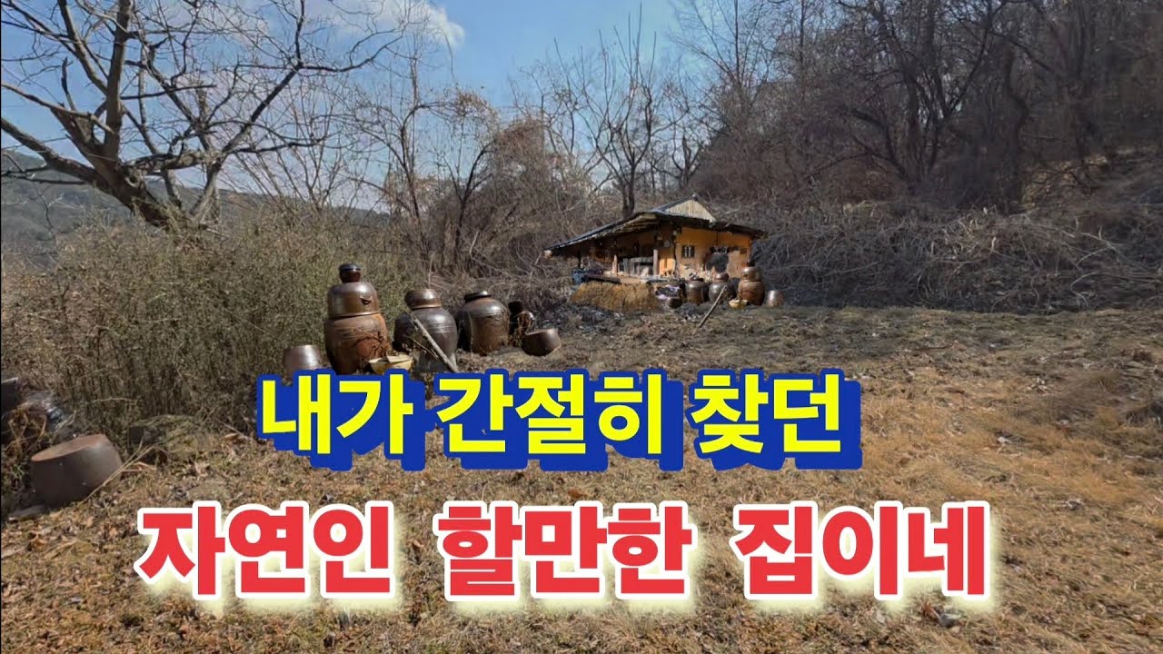 내가 찾던 자연인집이야 얼마면 살수있을까.
