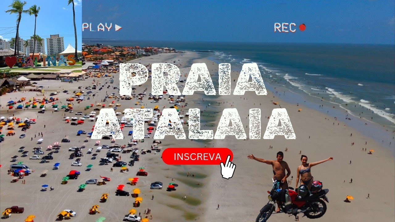 Nossa 1° Vez na Famosa Praia do ATALAIA - Salinas - Município de Salinopolis - Nordeste Paraense🏍️💨🌎