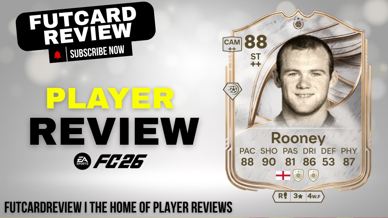 900k Coins for Wayne Rooney 88 Icon! 💰 Worth It in EA FC 26? I FIFA Player Review