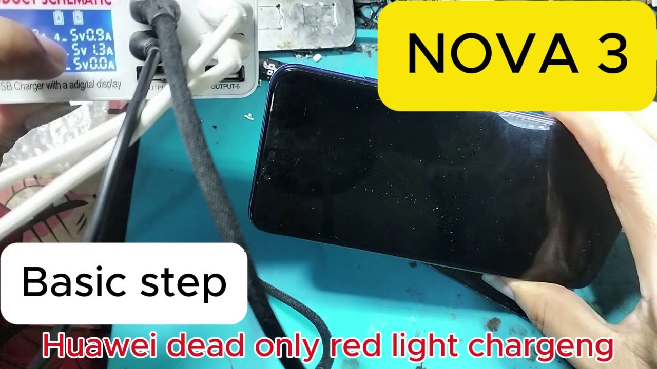 Huawei nova 3 dead only red ligh chargeng reheat power ic done.