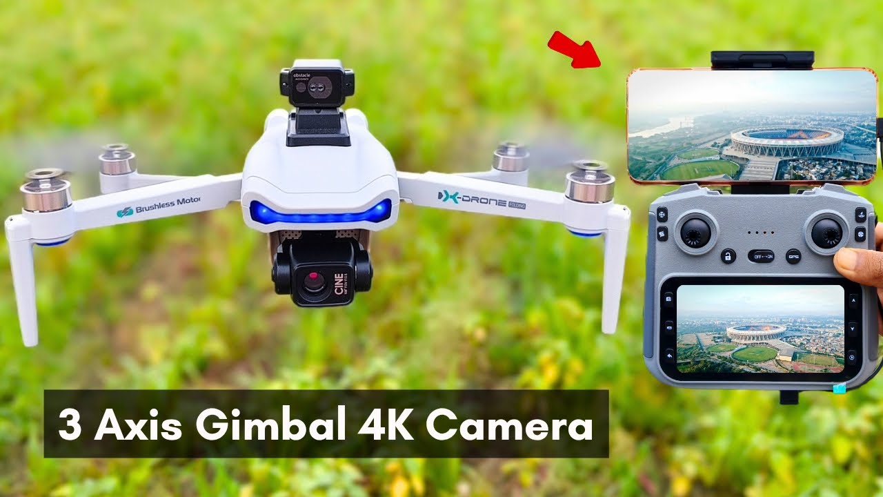 Best 3-Axis Gimbal 4K Drone L3 MAX | GPS, Obstacle Avoidance, Dual Cameras & Built-In Display Remote