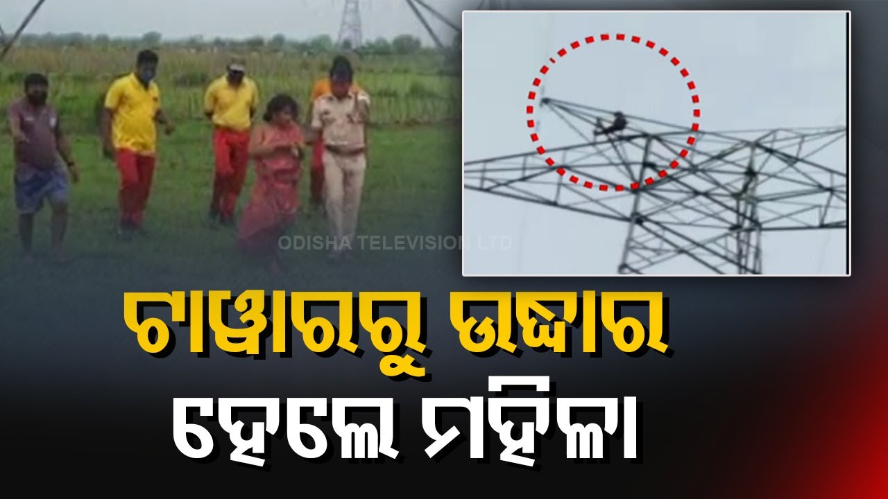 Dhenkanal | Woman Climbs 60-Feet Tall Electrical Tower, Rescued By Police