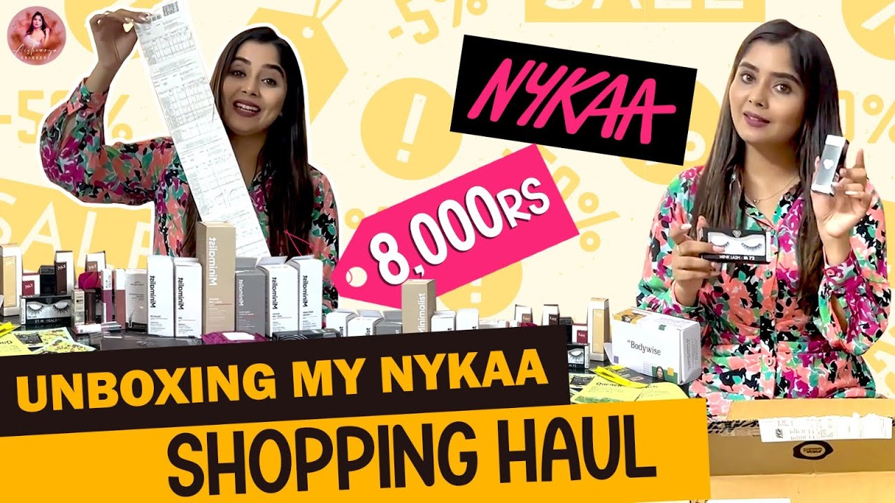 Unboxing My Nykaa Shopping Haul 🛍️ | ₹8000 Beauty Bonanza! | Aishwarya Shindogi