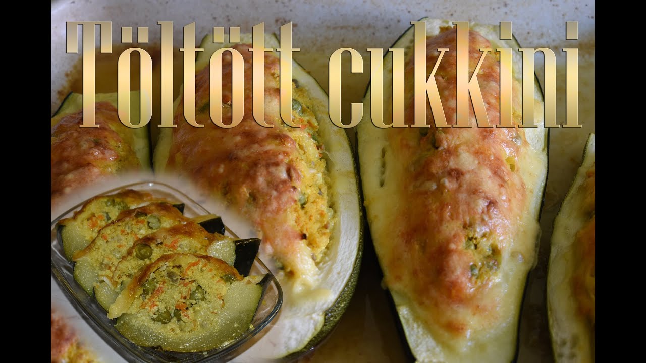 Töltött cukkini - Kedvenc vegetáriánus receptek