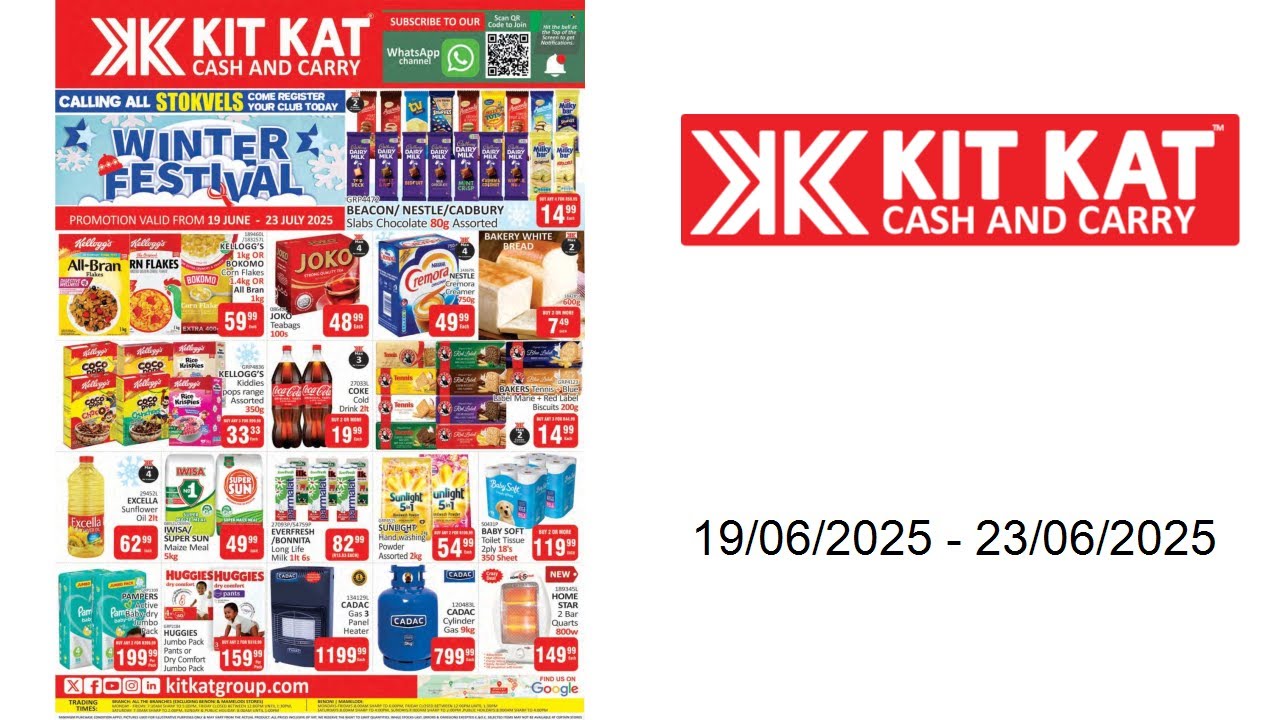 Kit Kat Cash & Carry specials - Winter Festival Leaflet Promotion -19/06/2025 - 23/06/2025