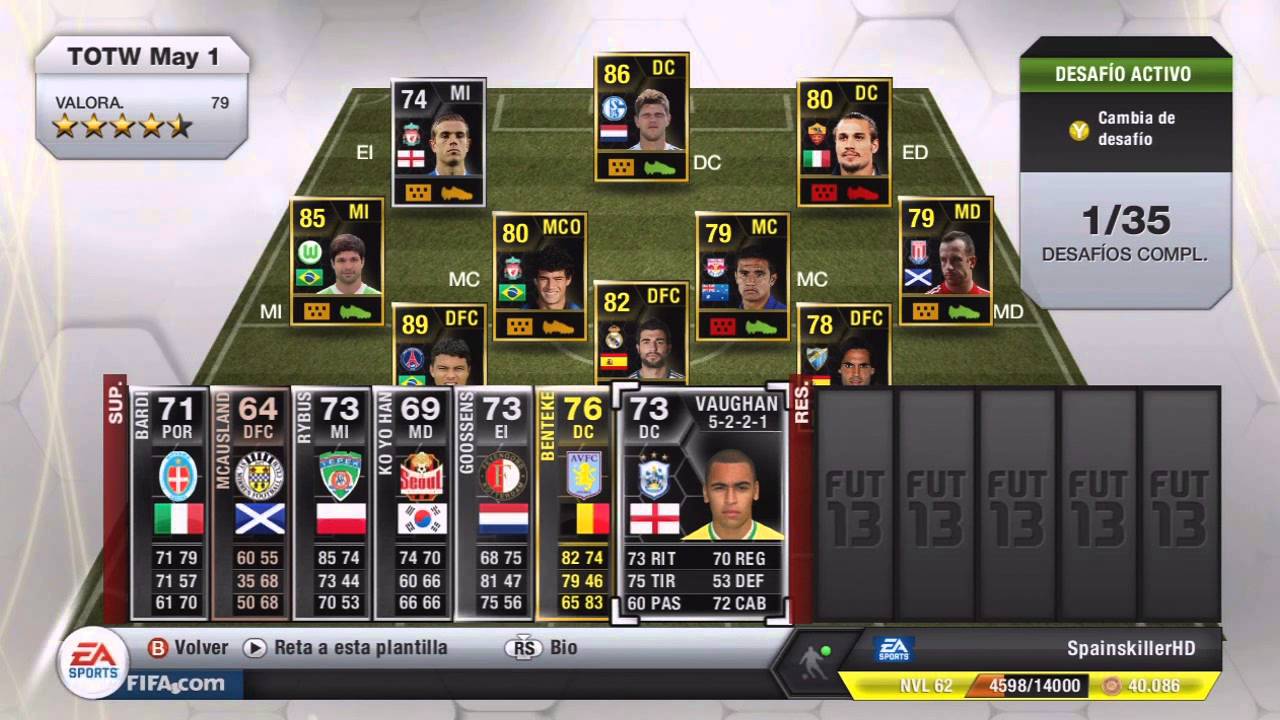 FIFA13 UT - TOTW 33 - Elecci&oacute;n del IF de los Subs #1