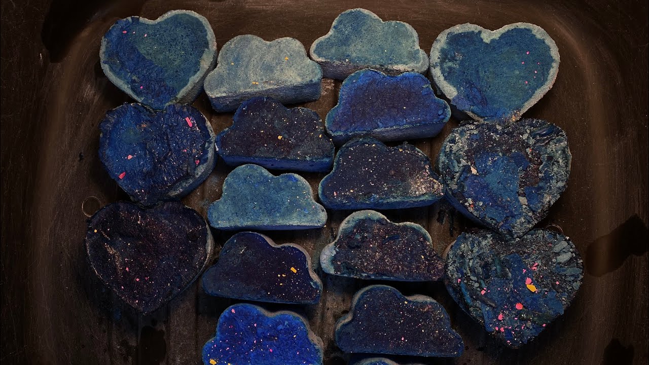 ASMR-Dusty Blue Sand Mix Reforms Topped W/ Cornstarch