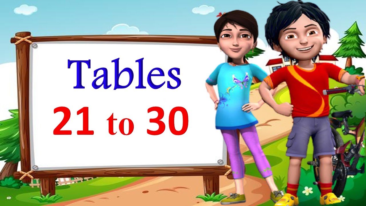Tables 21 to 30|tables for kids|21 to 30 tables|21 to 30 tables in English|padhe 21 to 30