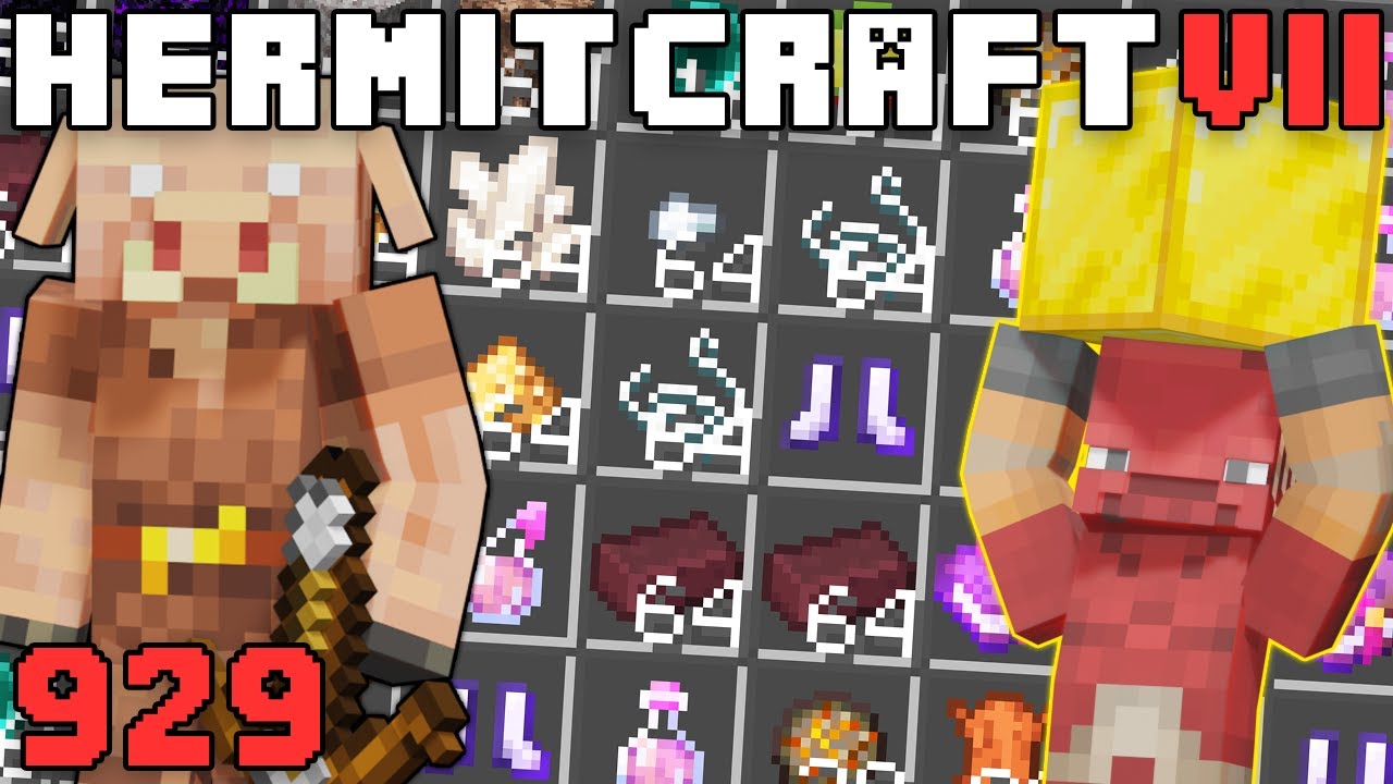 Hermitcraft VII 929 Торговля пиглином НЕВЕРОЯТНА!