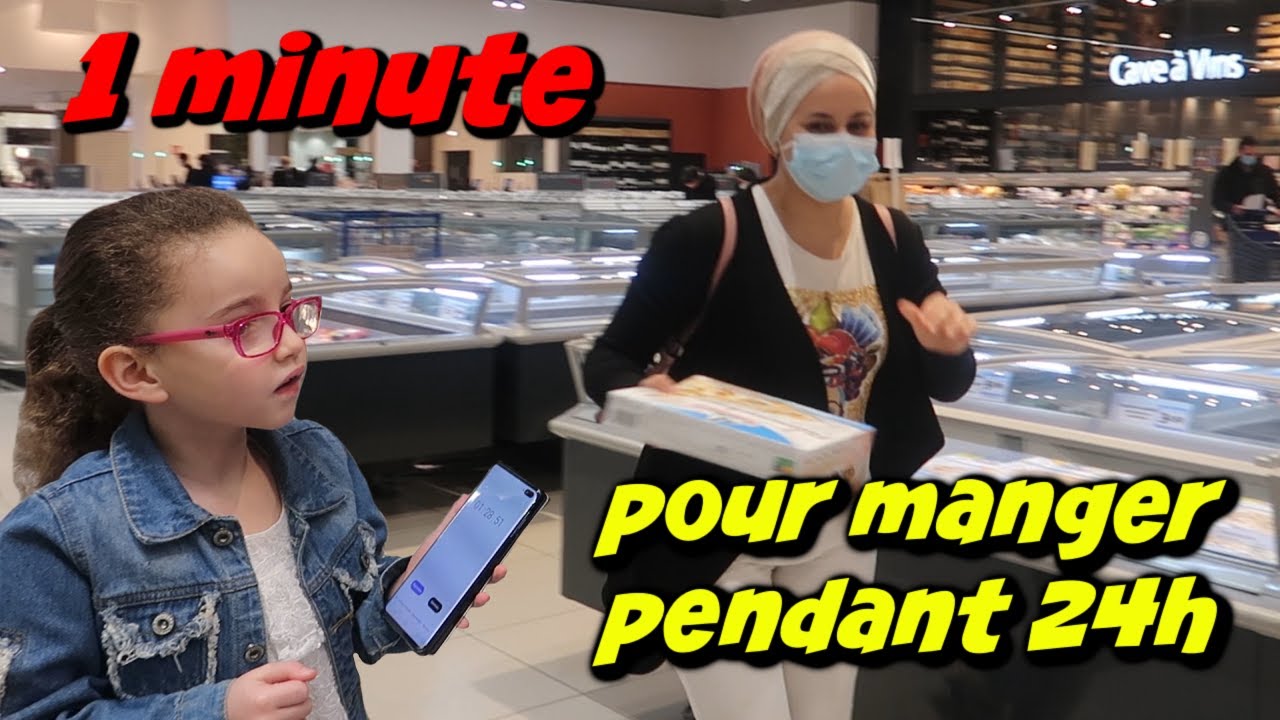 1 MINUTE pour MANGER pendant 24H CHALLENGE