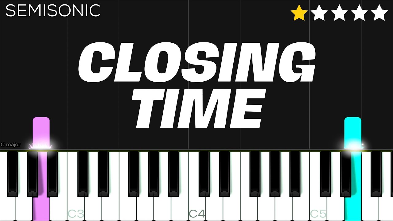 Semisonic - Closing Time | EASY Piano Tutorial