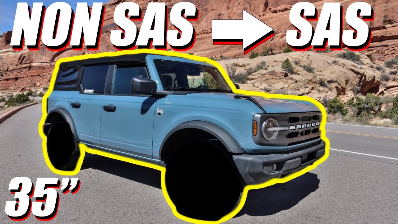 УСТАНОВКА 35-ДЮЙМОВЫХ КОЛЕС И ШИН НА МОЙ FORD BRONCO 2021 ГОДА, НЕ БЕЗ СКВОТА, Big Bend!
