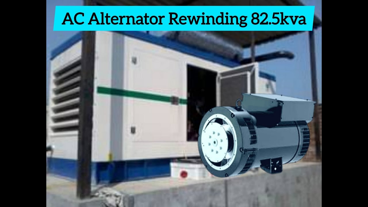 Alternator Rotor Coil Rewinding, 82.5kVA, Leroy Somer, Printing Industry.