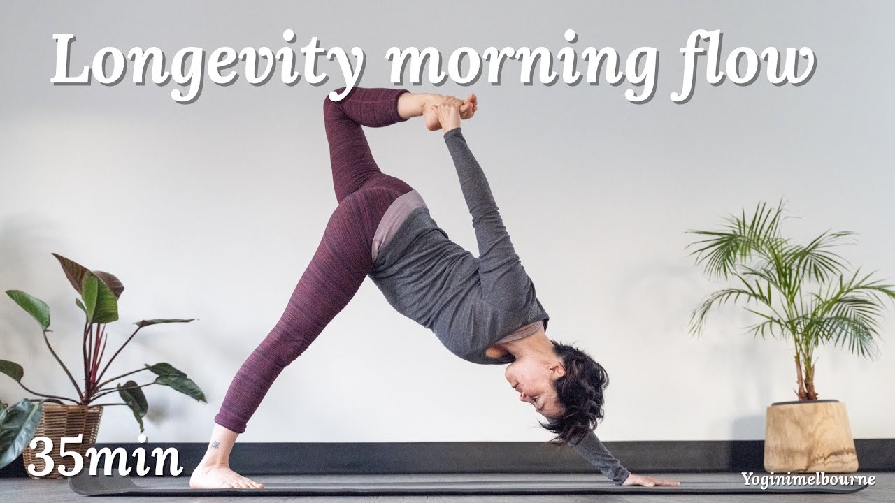 Longevity morning yoga flow | healthy spine | hips & lower back | 35min