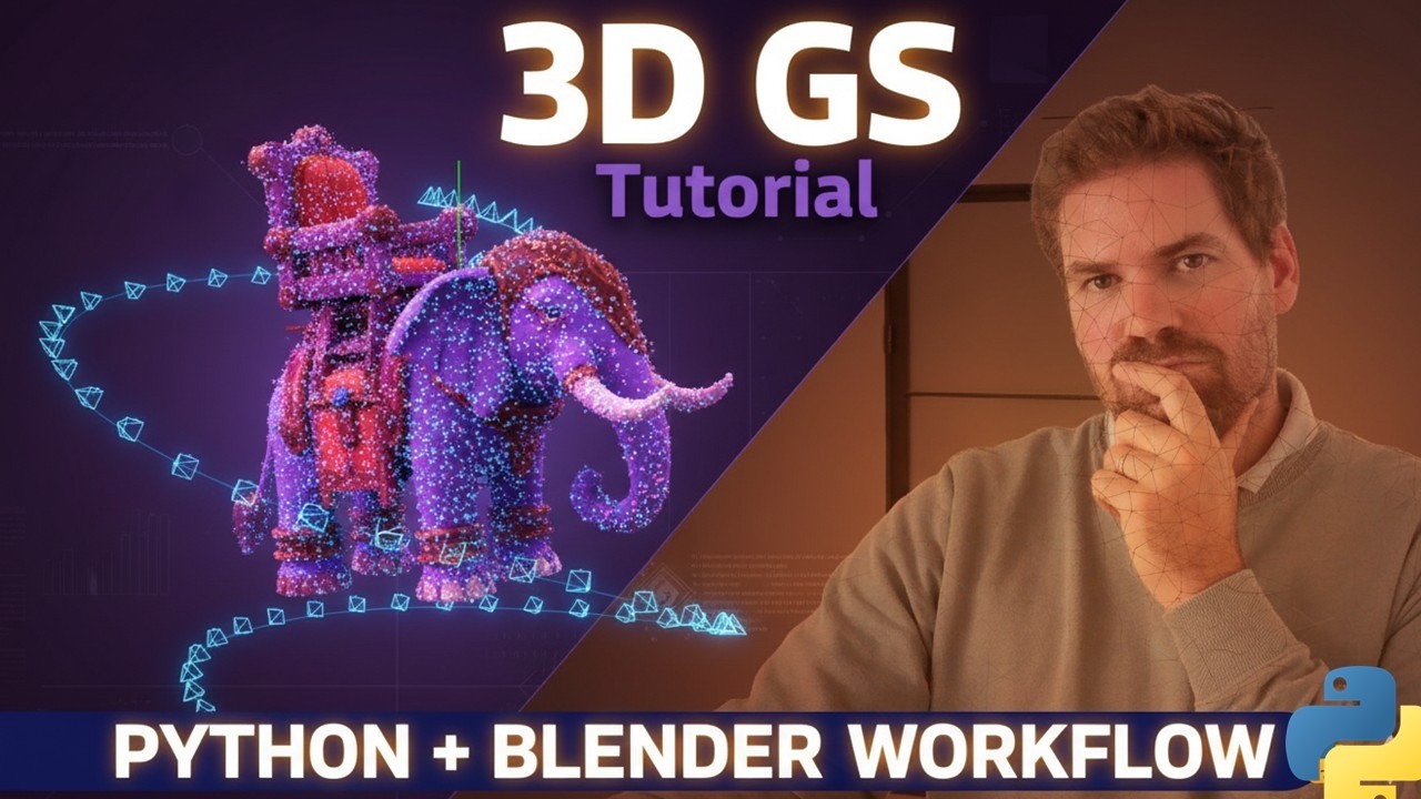 100% автоматизированное создание 3D-набора данных Gaussian Splatting из 3D-сетки (Blender Python ...