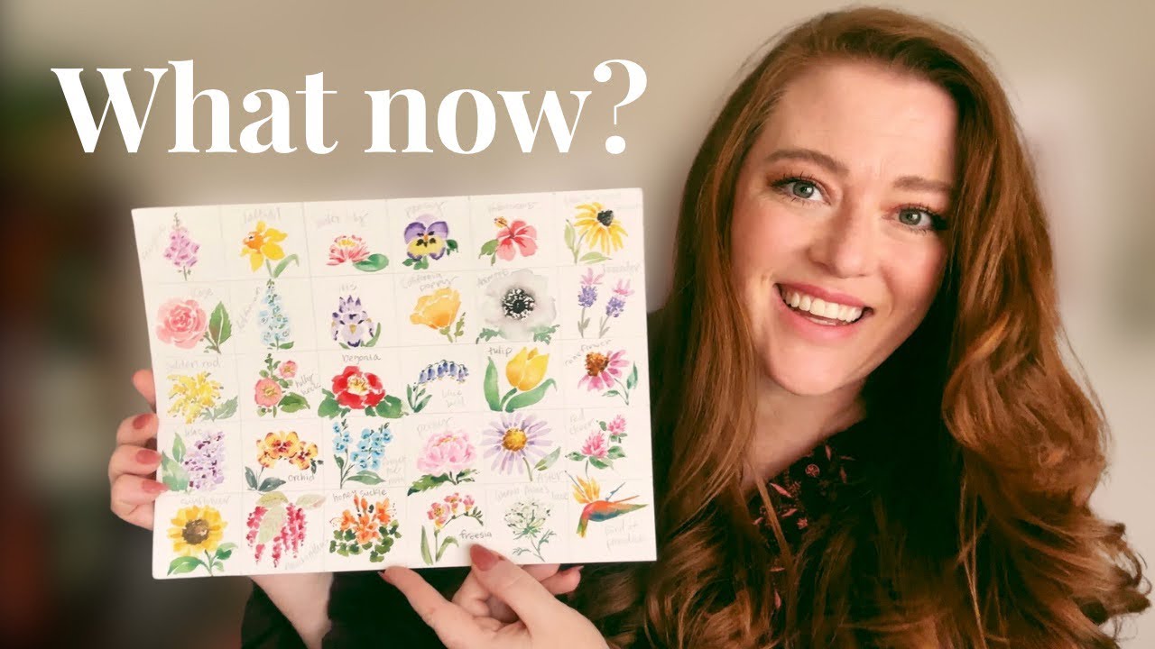 How to paint floral compositions using the watercolor flowers you already know