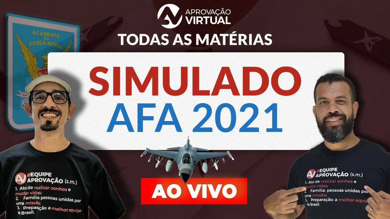 SIMULADO AFA 2021 - a SUA PROVA est&aacute; aqui!
