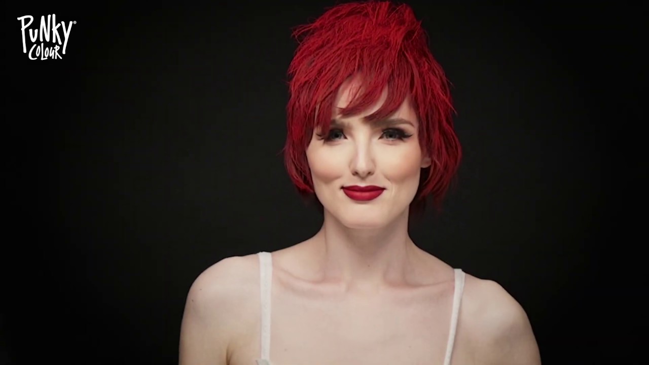 Punk Rock Red Temporary Hair Color Spray