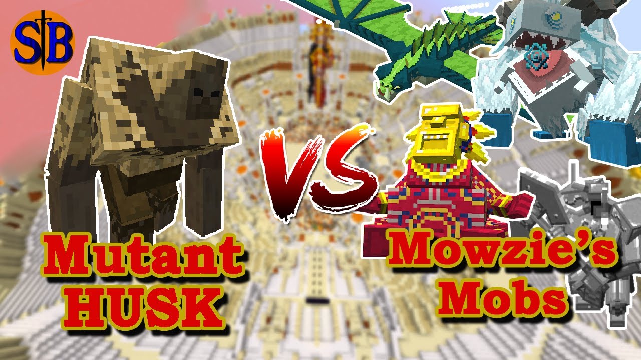 Mutant Husk (Mutant More) vs Mowzie's mobs | Minecraft Mob Battle