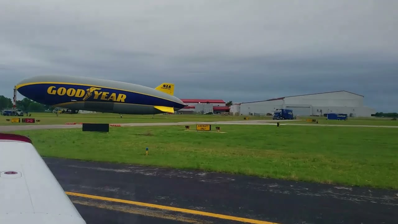 Goodyear Blimp at Riverside Airport in Tulsa