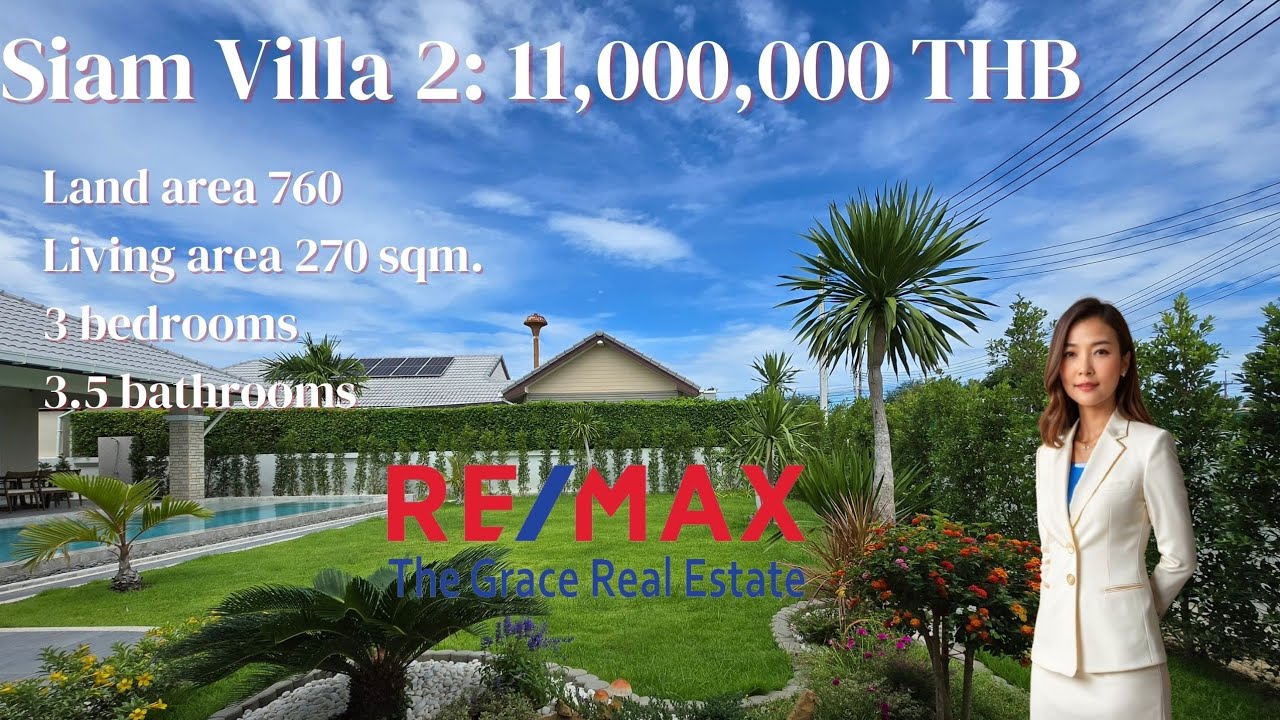 Siam Villa 2 @Hua Hun for sale 11,000,000 THB