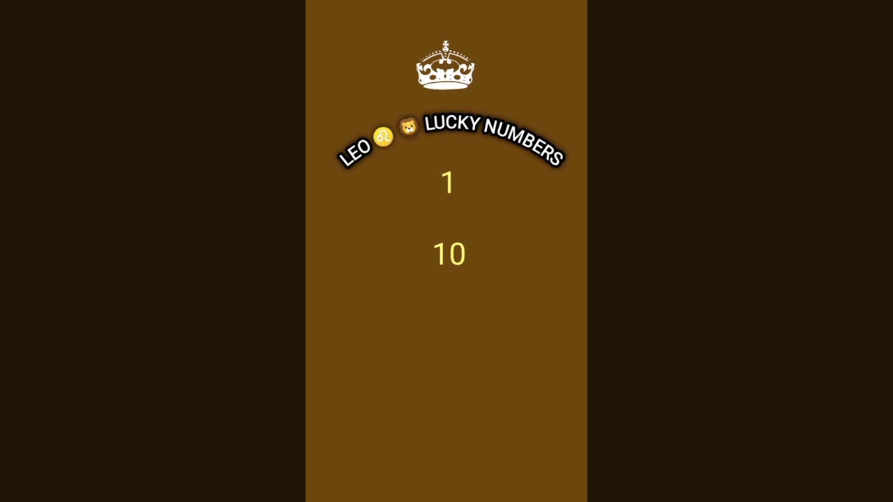 LEO ♌🦁 LUCKY NUMBERS #viral #subscribe #youtube #viralvideo #youtubeshorts #short #shortvideo