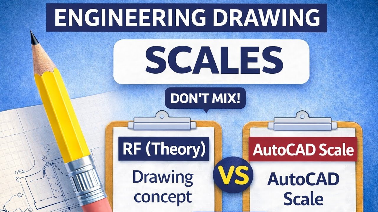 Engineering Drawing Lecture 6 | Scales, RF & AutoCAD Scale Explained (Hindi