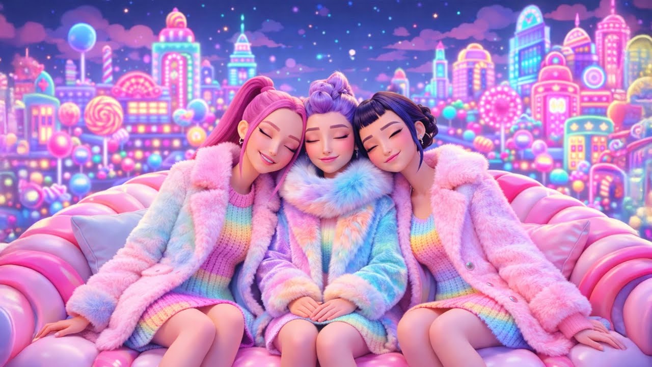 Спокойная фортепианная музыка для девочек Huntrix 🌙 Музыка для сна и успокаивающее расслабление -...