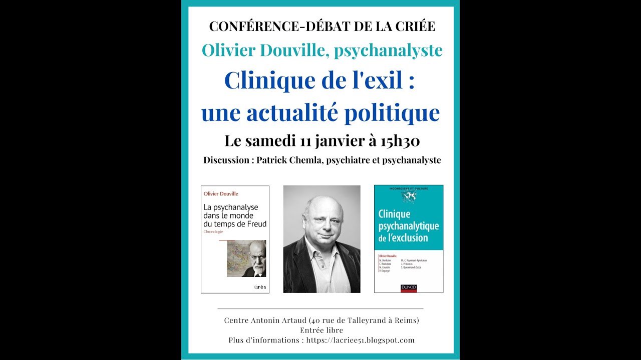 Conférence-débat d'Olivier Douville : 