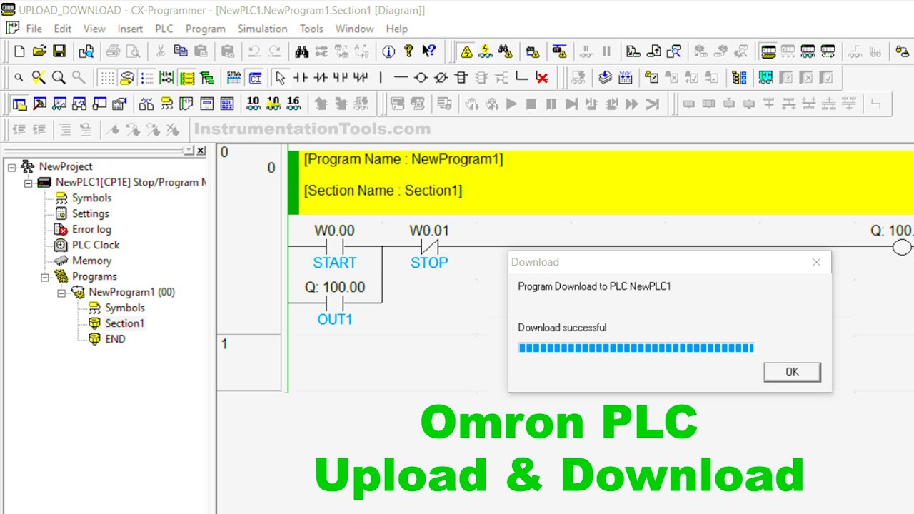 Omron PLC Programs Upload and Download