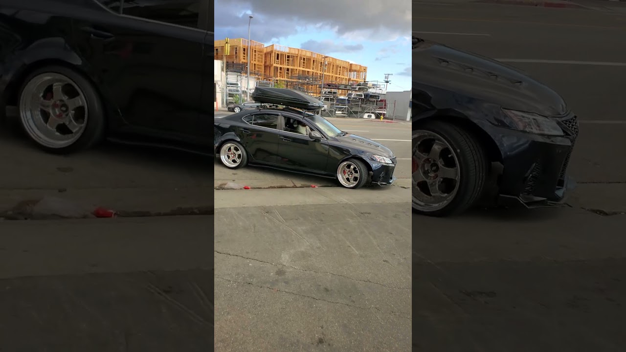 bagged lexus is350 on work meister wheels s1 3p