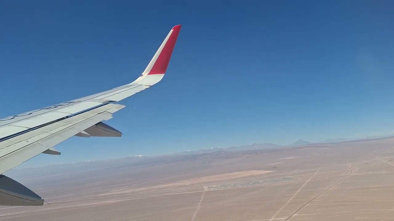 LATAM A321 approch and landing in Calama (CJC)