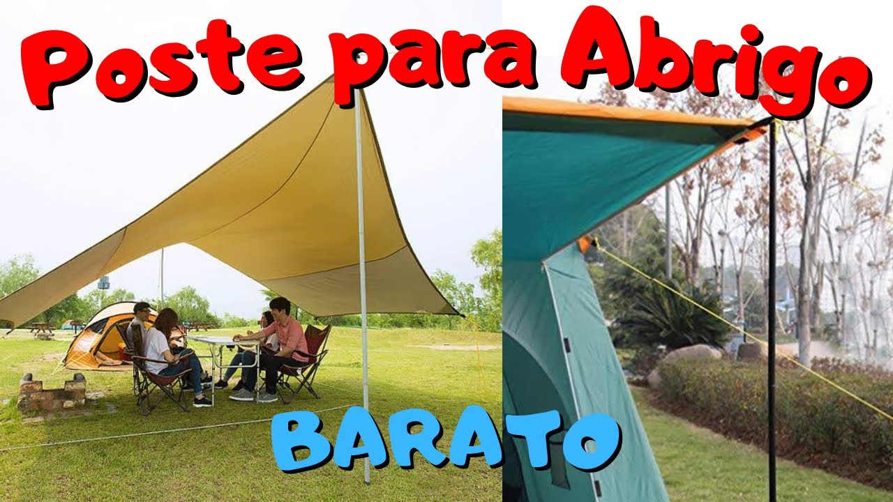 Como fazer Poste para abrigo avanço e apoio de lonas e barracas de camping