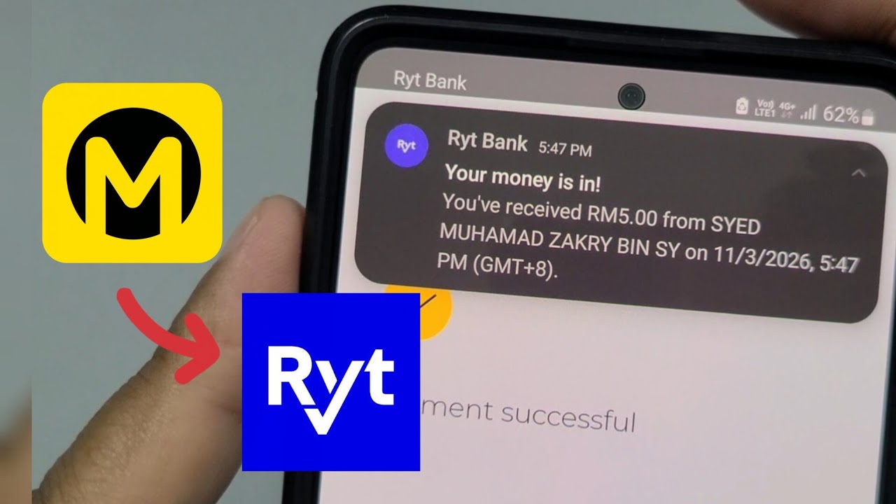 Cara Transfer Duit Dari MAE Maybank ke Ryt Bank menggunakan DuitNow QR
